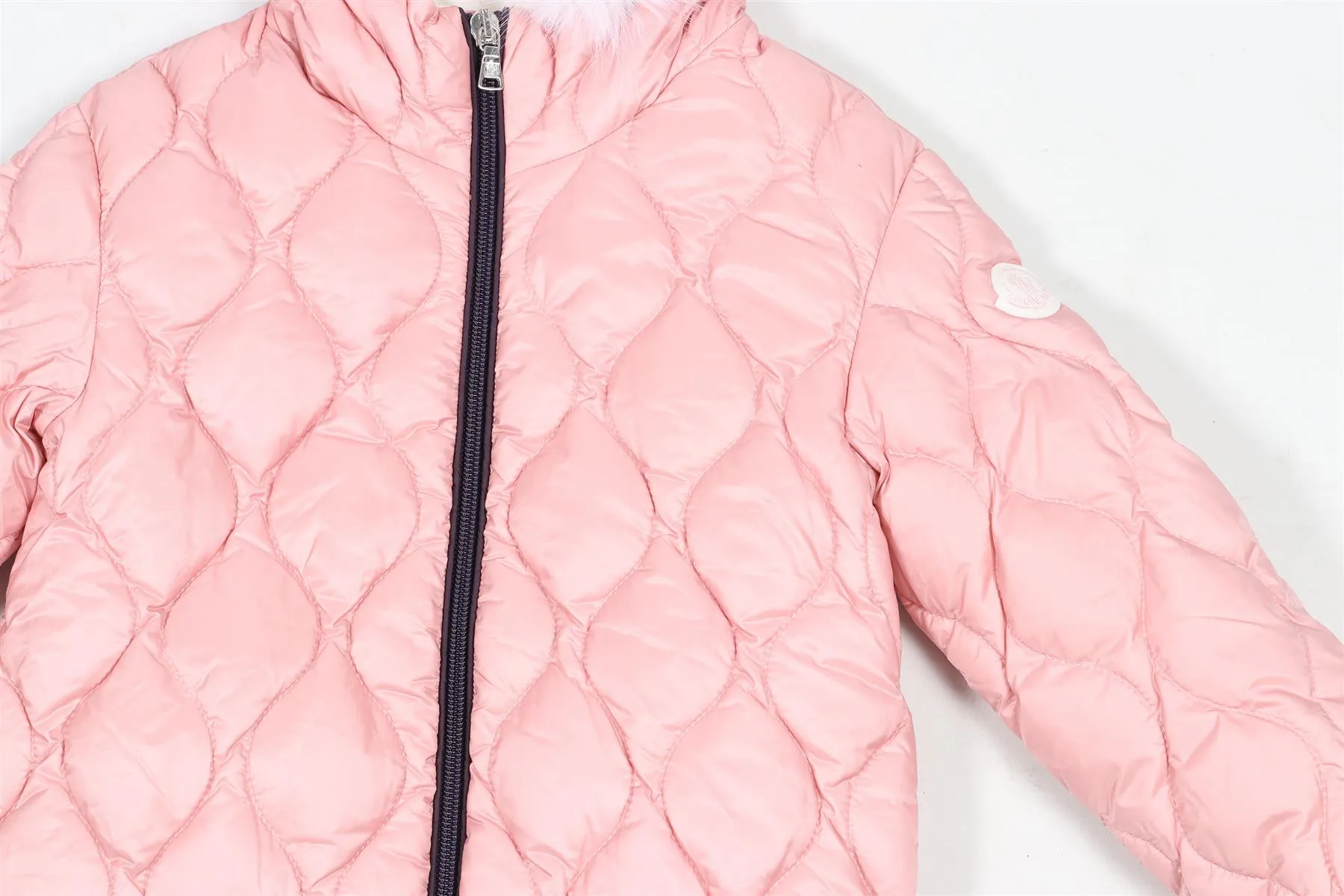 MONCLER PINK KIDS GIRLS PADDED JACKET 2 YEARS