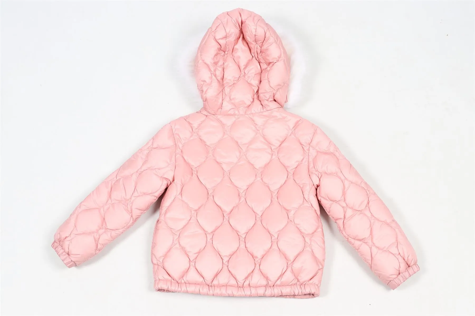 MONCLER PINK KIDS GIRLS PADDED JACKET 2 YEARS