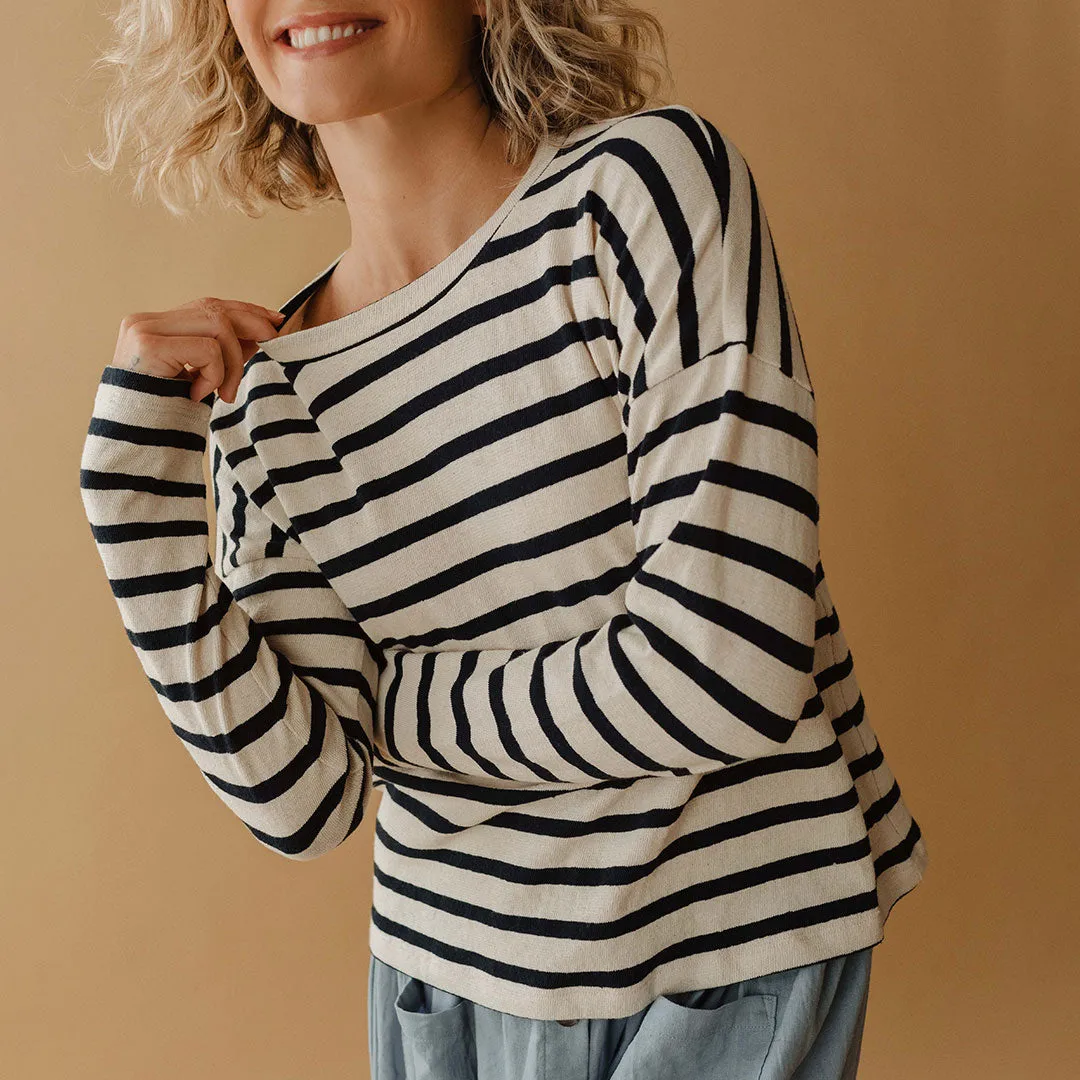 Navy Stripe Sweater