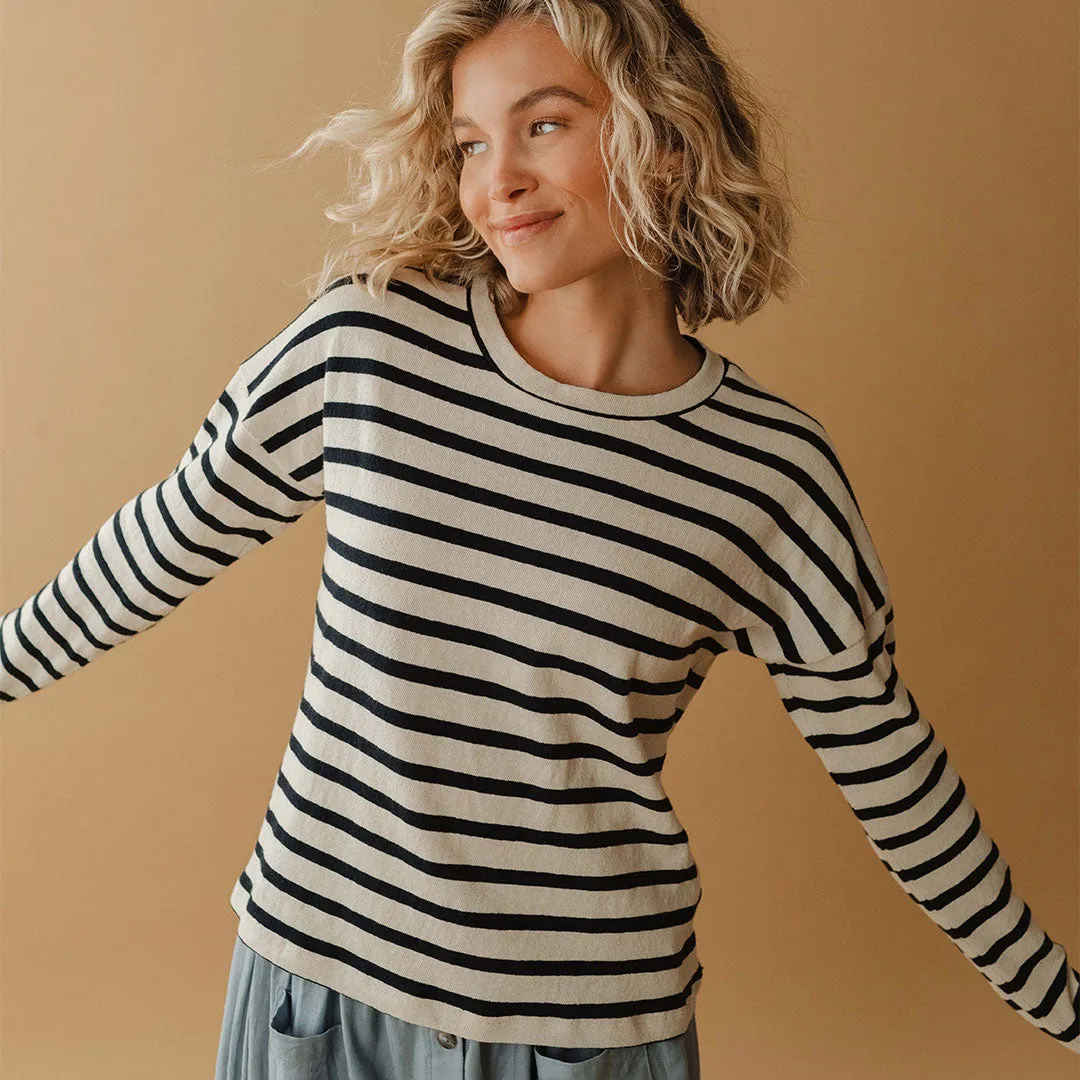 Navy Stripe Sweater