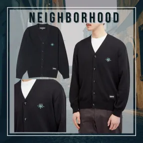 NEIGHBORHOOD  |Unisex Blended Fabrics Street Style Plain Logo Cardigans