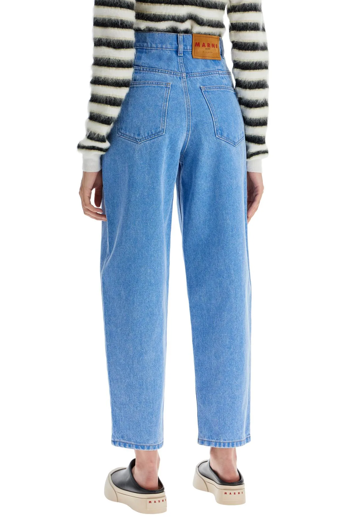 organic denim cropped jeans in