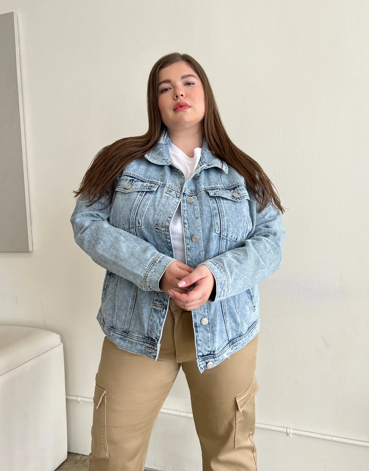 Plus Size Essential Denim Jacket