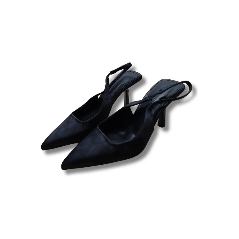 Pointed Toe Short Heel Sandals
