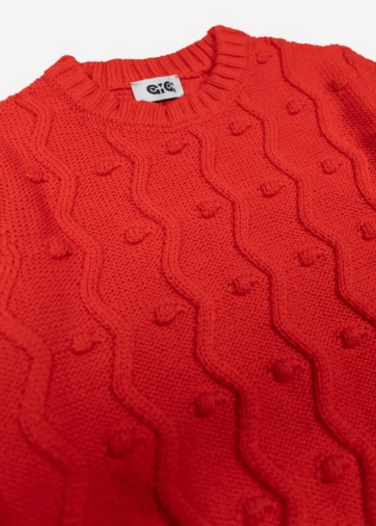 Pom Pom Sweater - Red