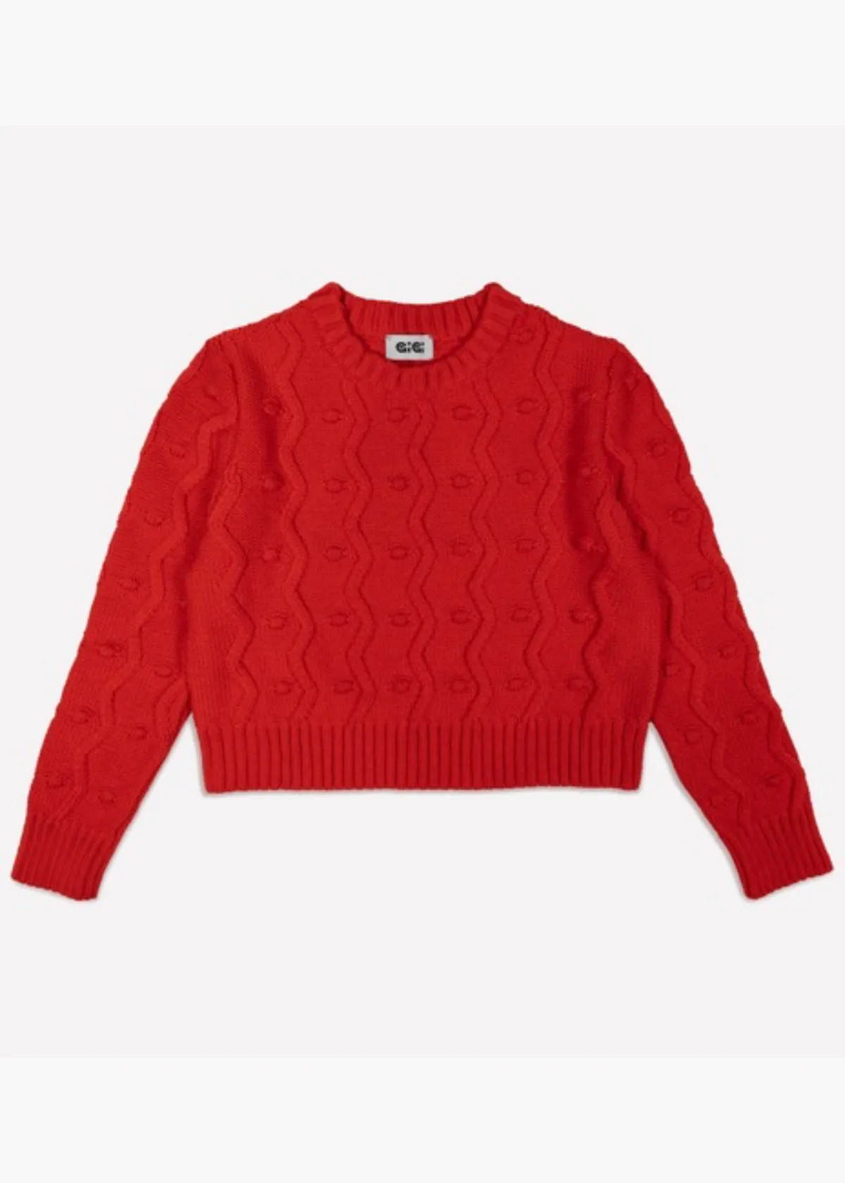 Pom Pom Sweater - Red