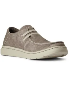 Product Name:  Ariat Men's Brown Canvas Casual Stretch Shoes - Moc Toe