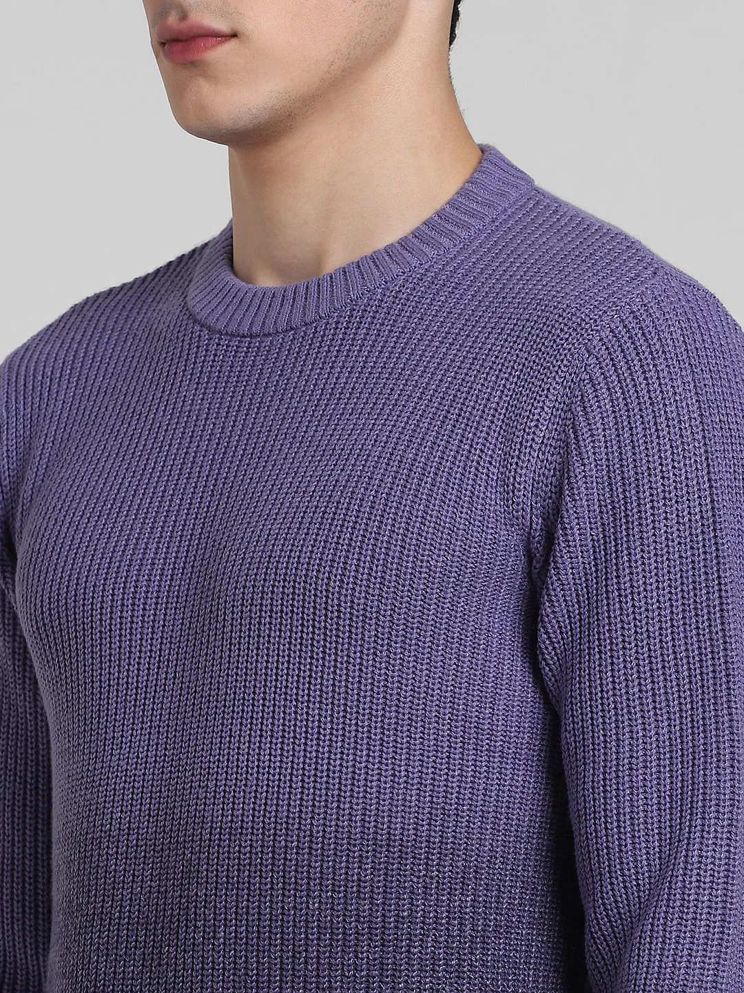 Purple Ombre Knitted Sweater