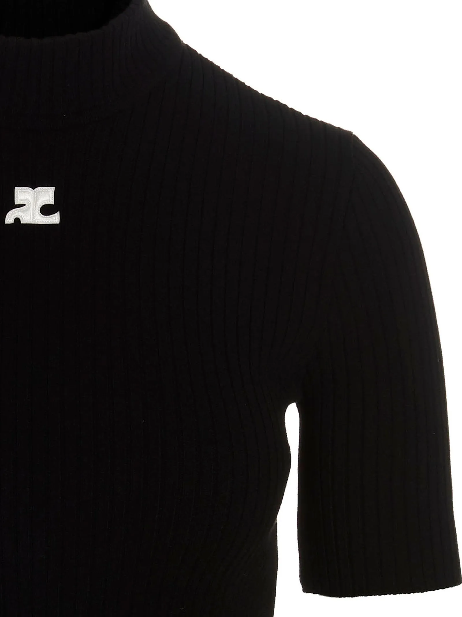 Rib Knit Sweater, Cardigans Black