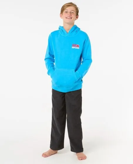 Rip Curl Surf Revival Boys Hoody - Blue Paint