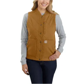 RUGGED FLEX RELAXED FIT CANVAS INSULATED RIB COLLAR VEST 104423