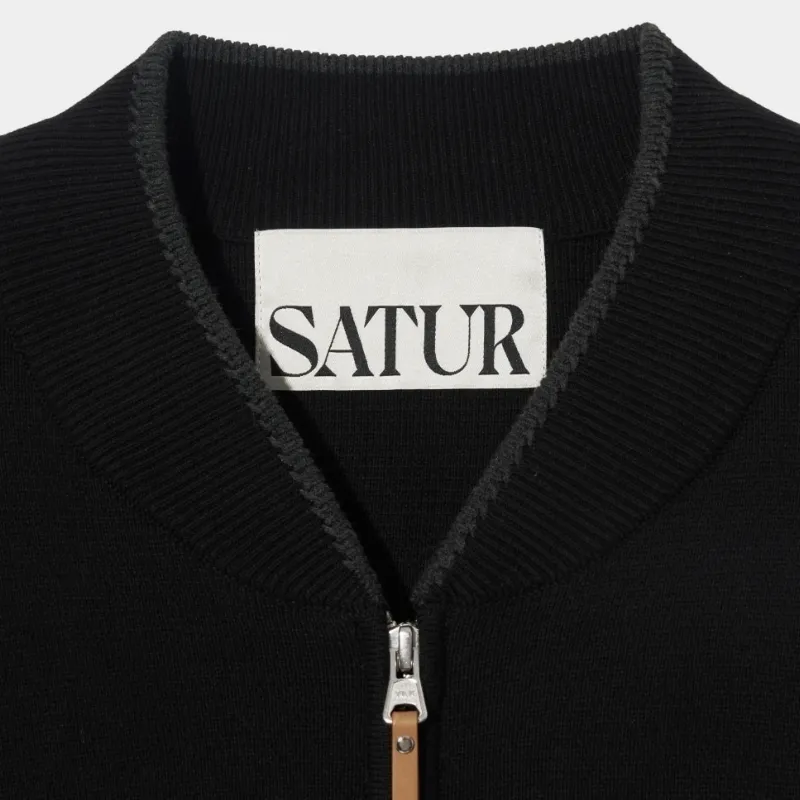 SATUR  |Unisex Street Style Long Sleeves Plain Cotton Logo Cardigans