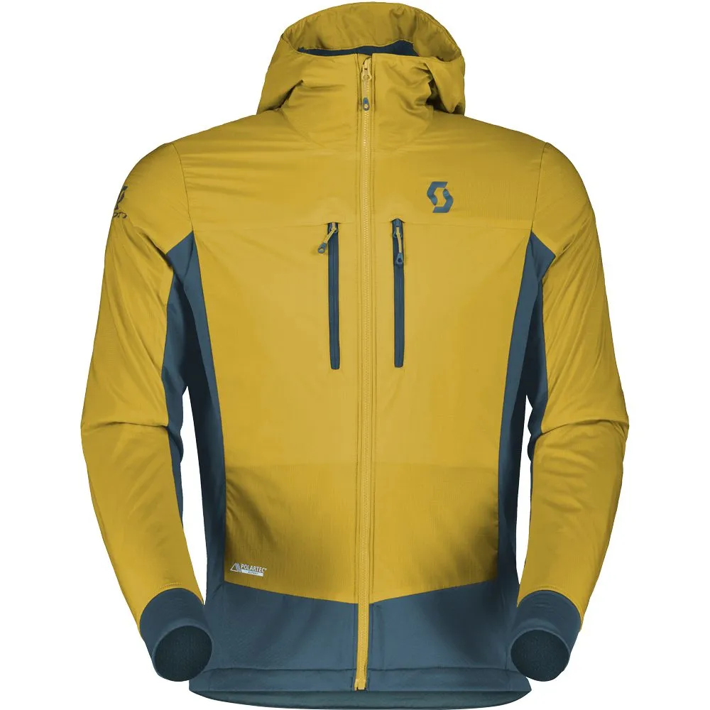 Scott - Explorair Alpha Hoody Men mellow yellow metal blue