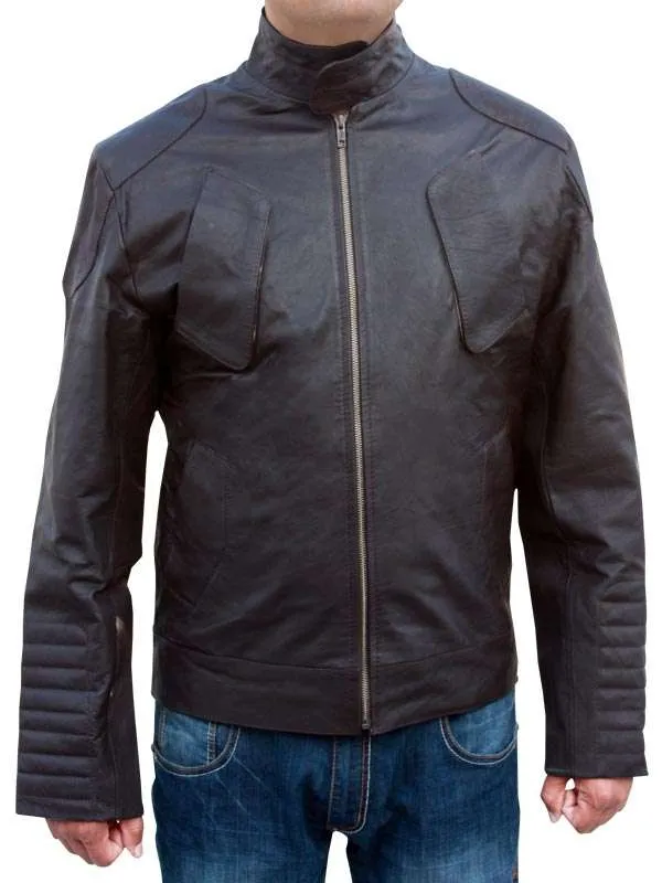 Snow Lockout Jacket | Lockout Distressed Leather Jacket