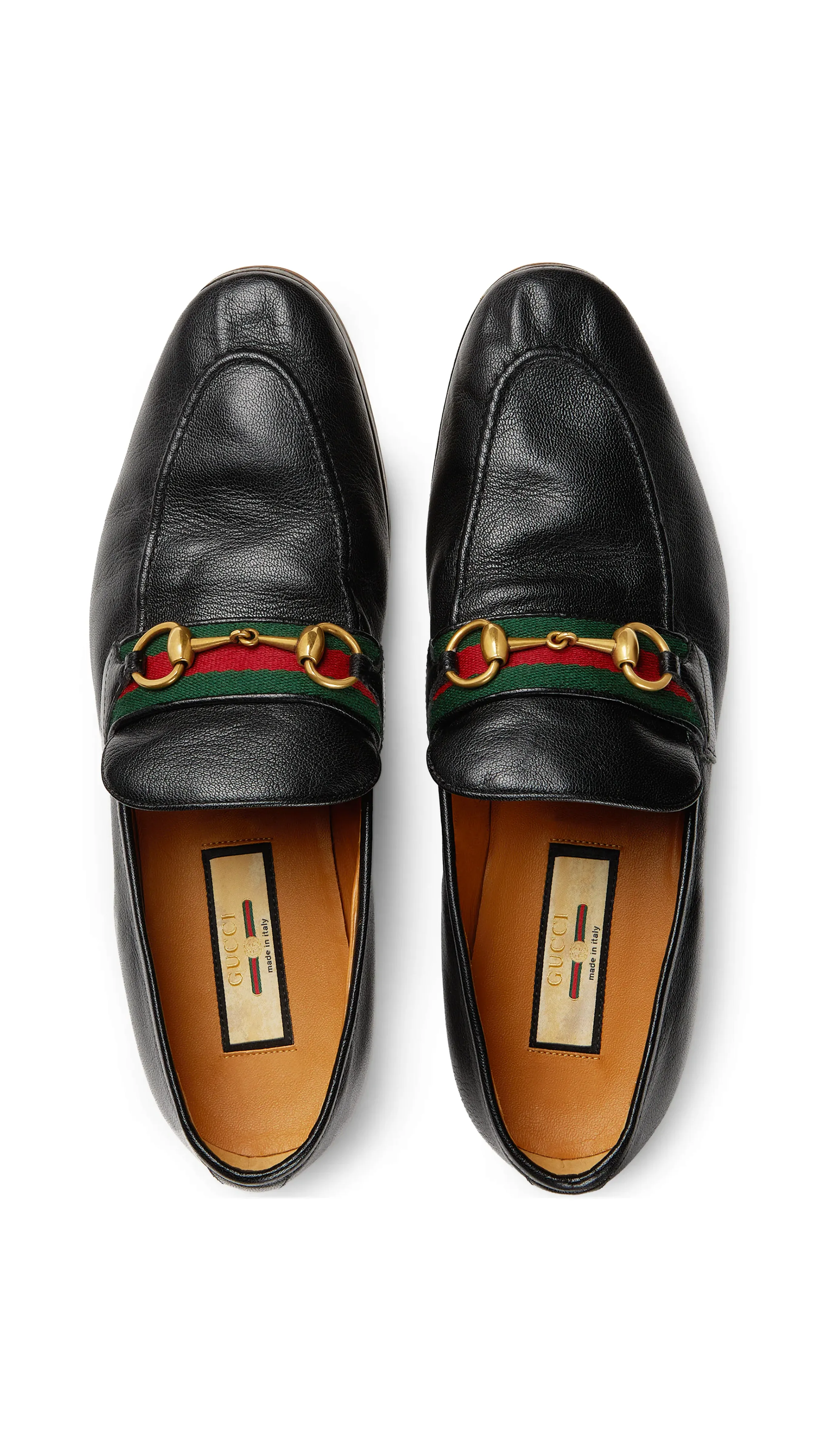 Soft Leather Loafer with Horsebit - Black