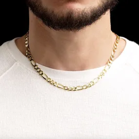 Solid Gold Figaro Chain 6.5mm
