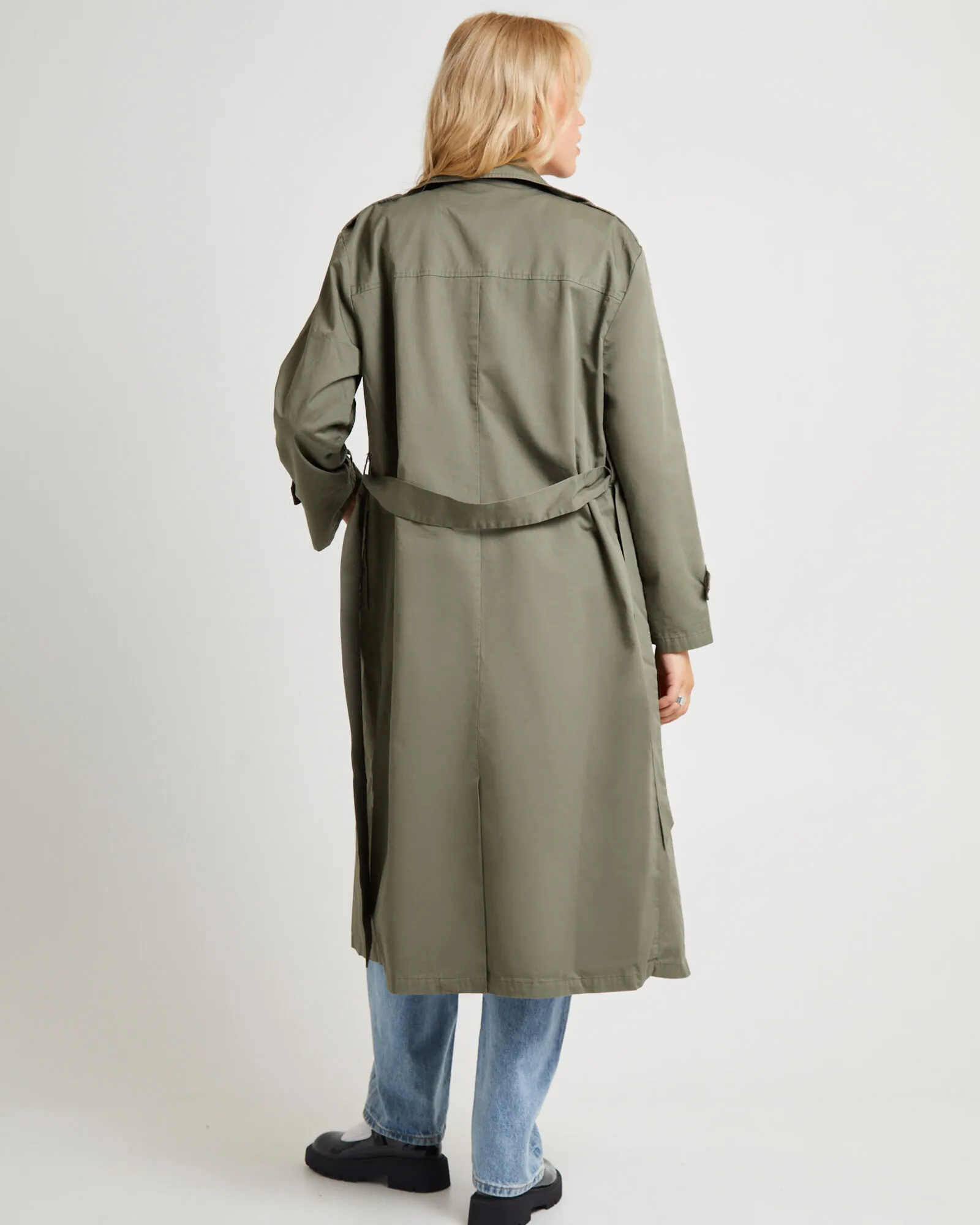 Subtitled Tamika Trench Coat Olive