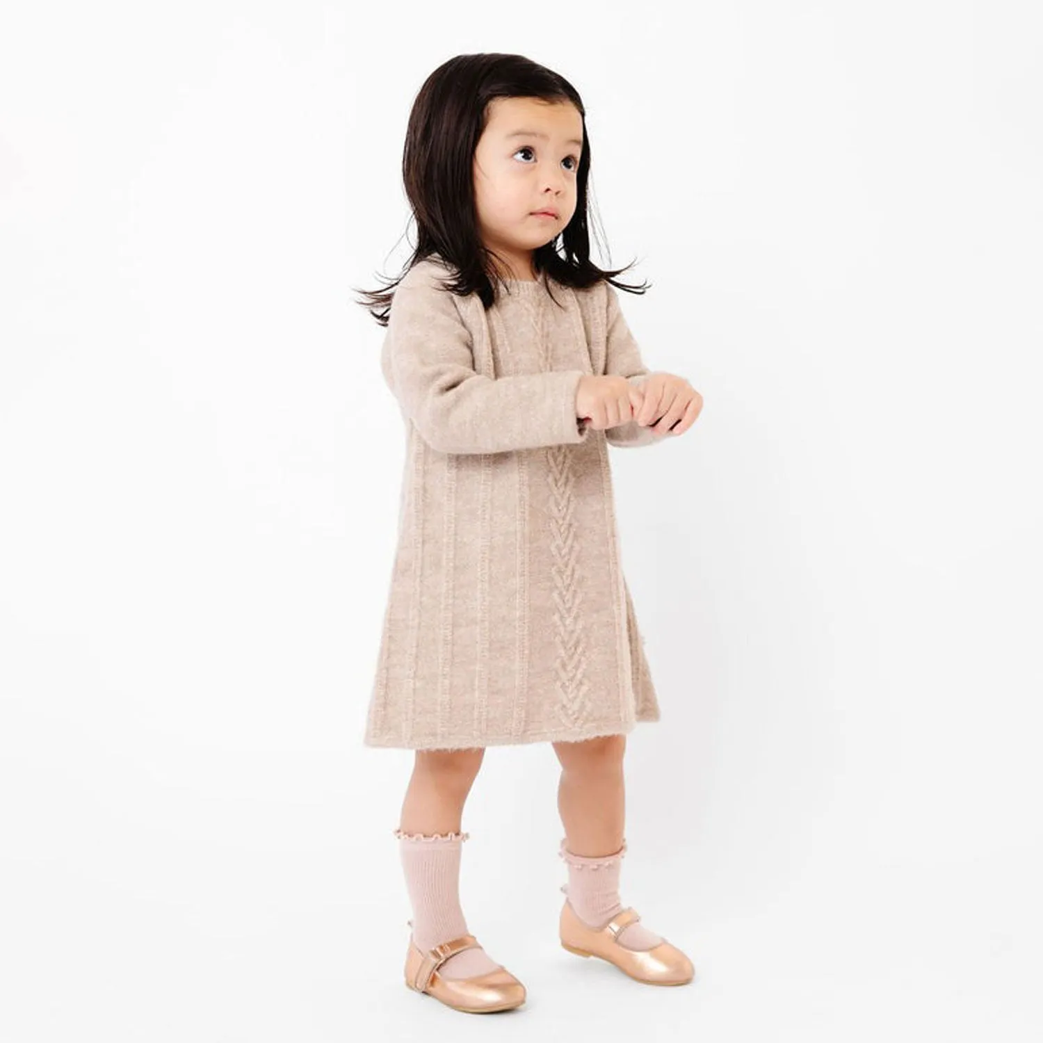 Sweater Dress - Oatmeal - FINAL SALE