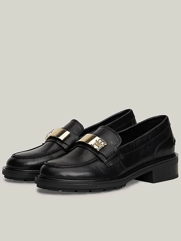 Tommy Hilfiger Logo Leather Loafer