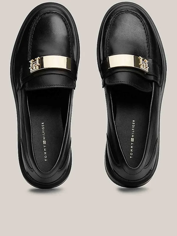 Tommy Hilfiger Logo Leather Loafer