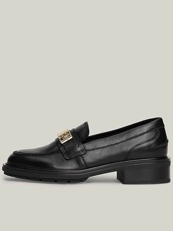 Tommy Hilfiger Logo Leather Loafer