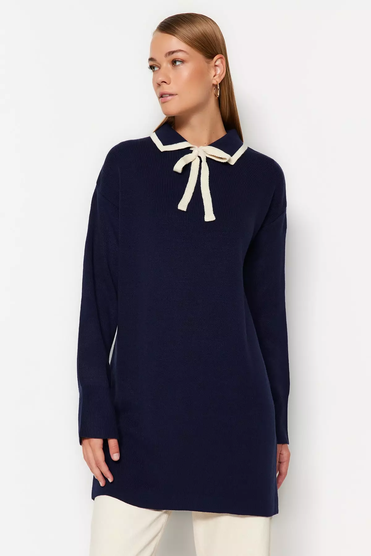 Trendyol Collar Detailed Knitwear Sweater