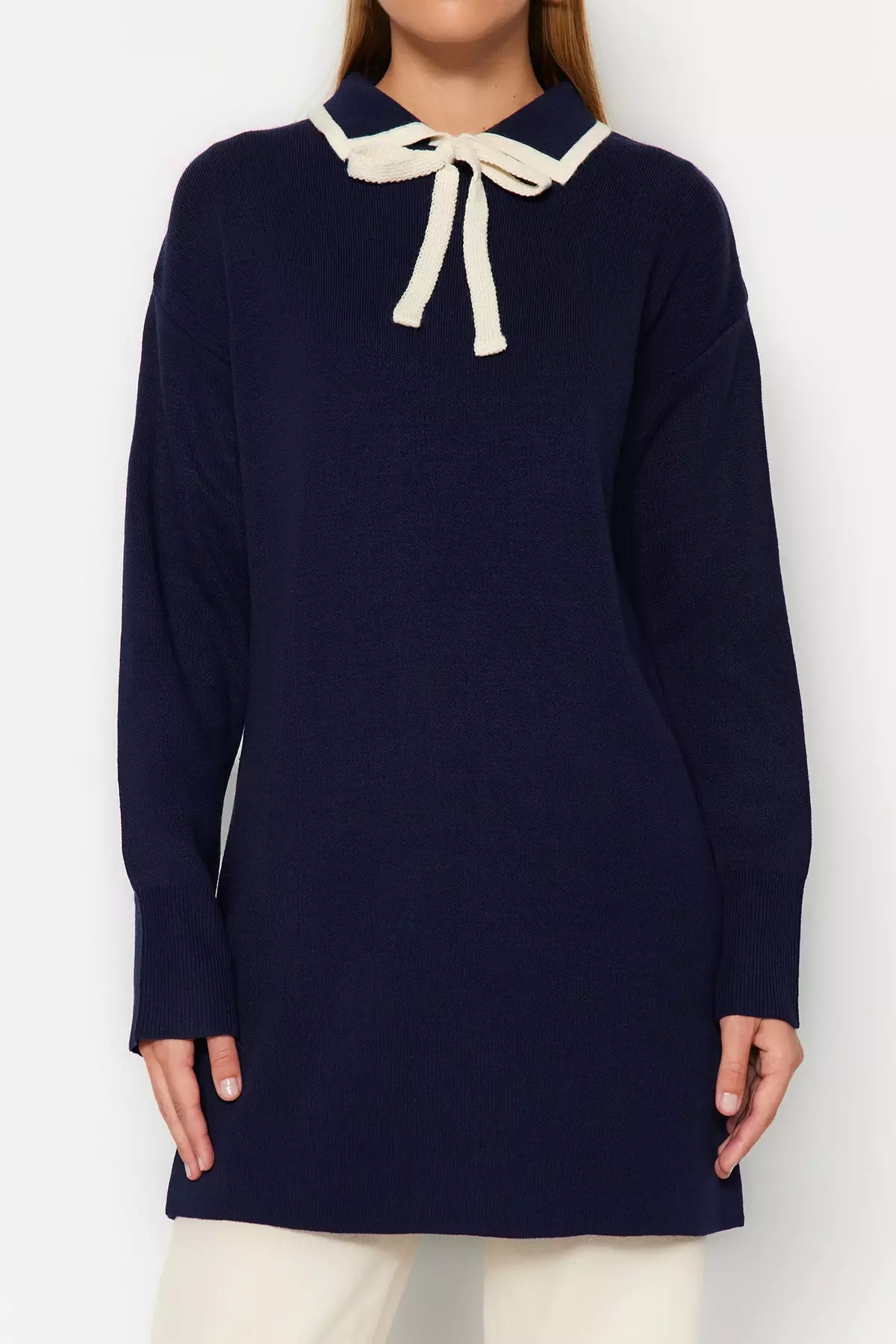 Trendyol Collar Detailed Knitwear Sweater