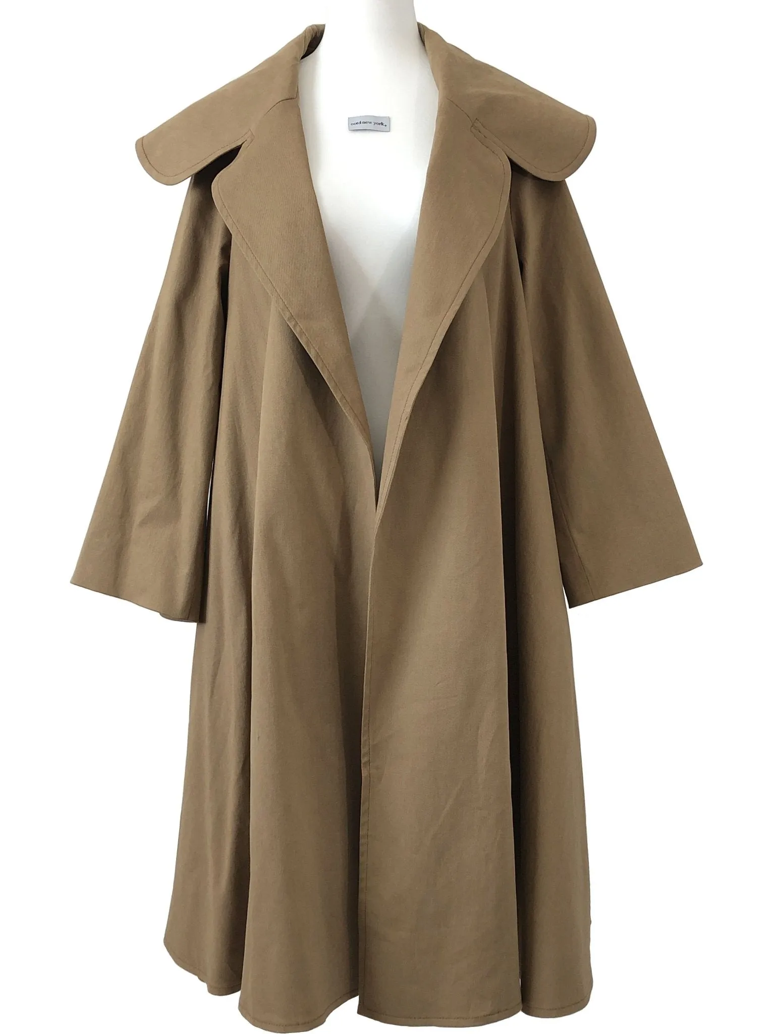 Twill Cape Collar Trench Coat