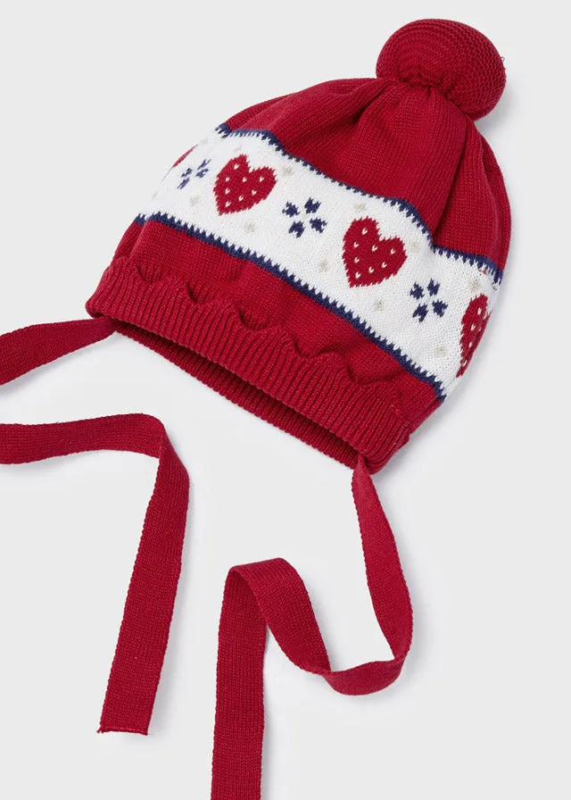 Vestito tricot con cuffietta per neonata Mayoral