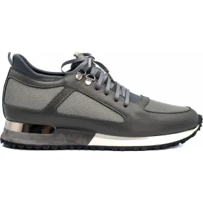 Vinci Leather The Dos Rios Grey Leather Sneaker