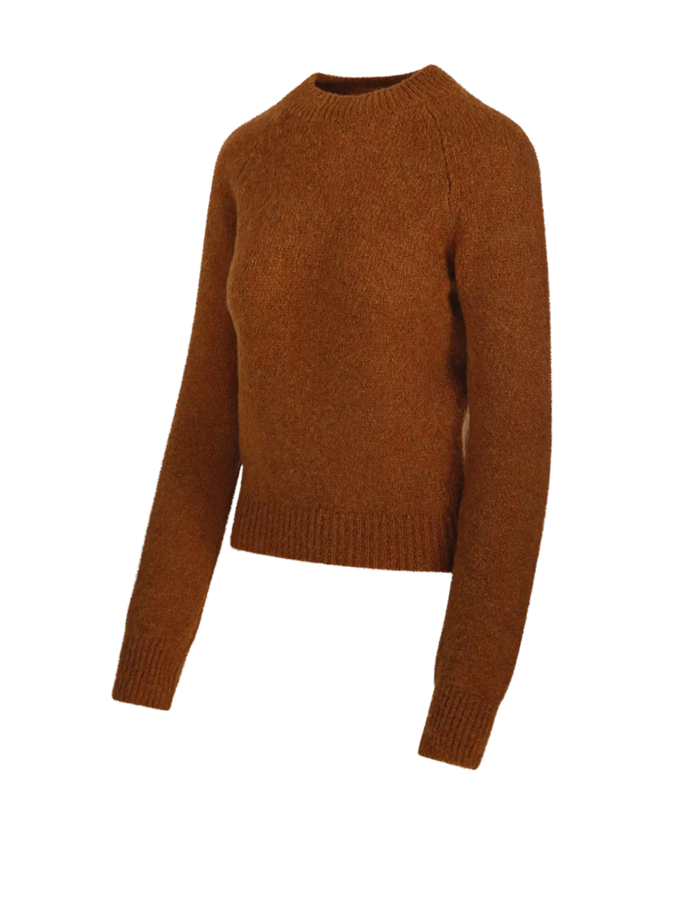 WOMAN DRIES VAN NOTEN ORANGE ALPACA TEXAS SWEATER