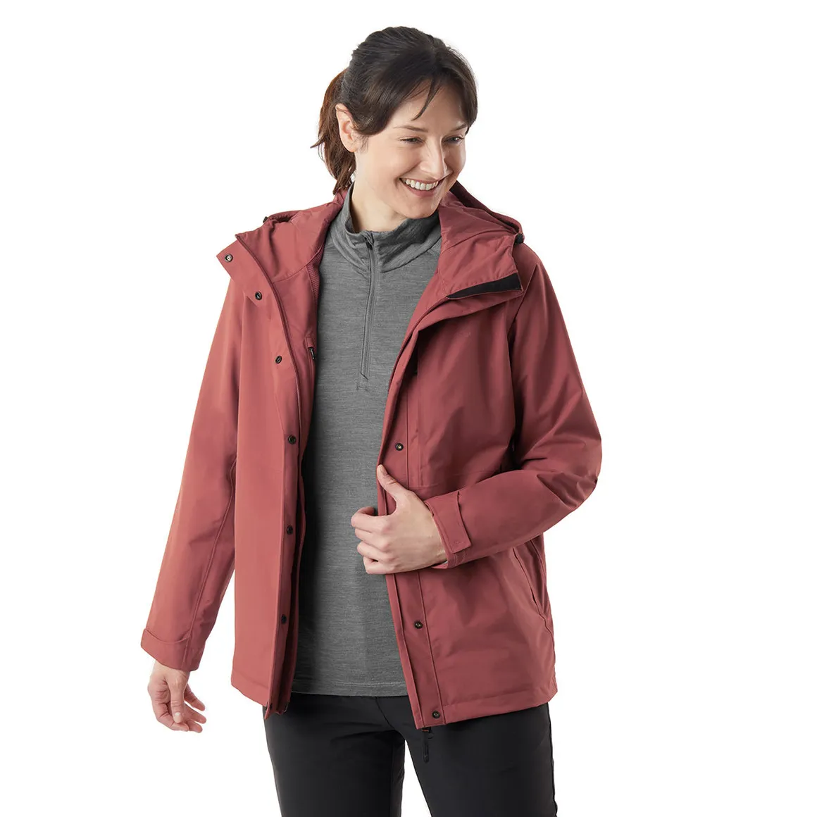 Women's Brecon Waterproof Jacket Clay Red