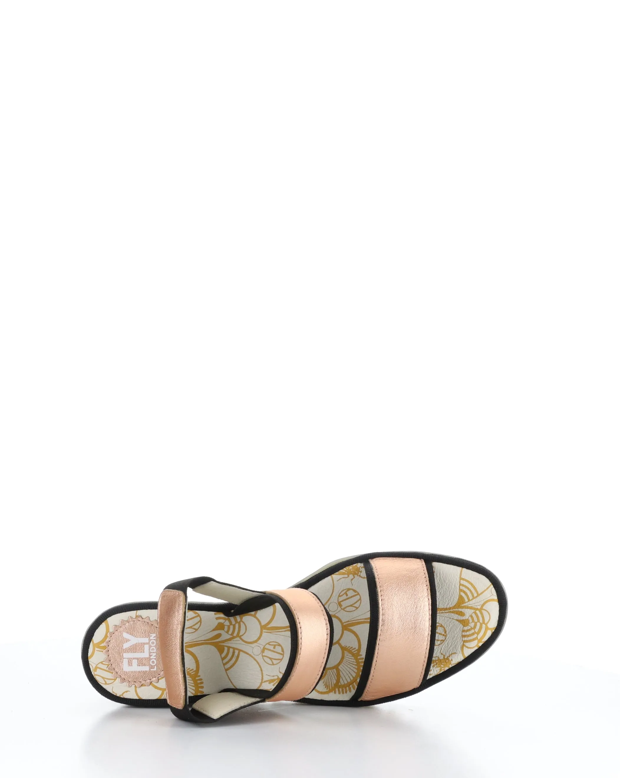 YACO416FLY 005 BLUSH GOLD Elasticated Sandals