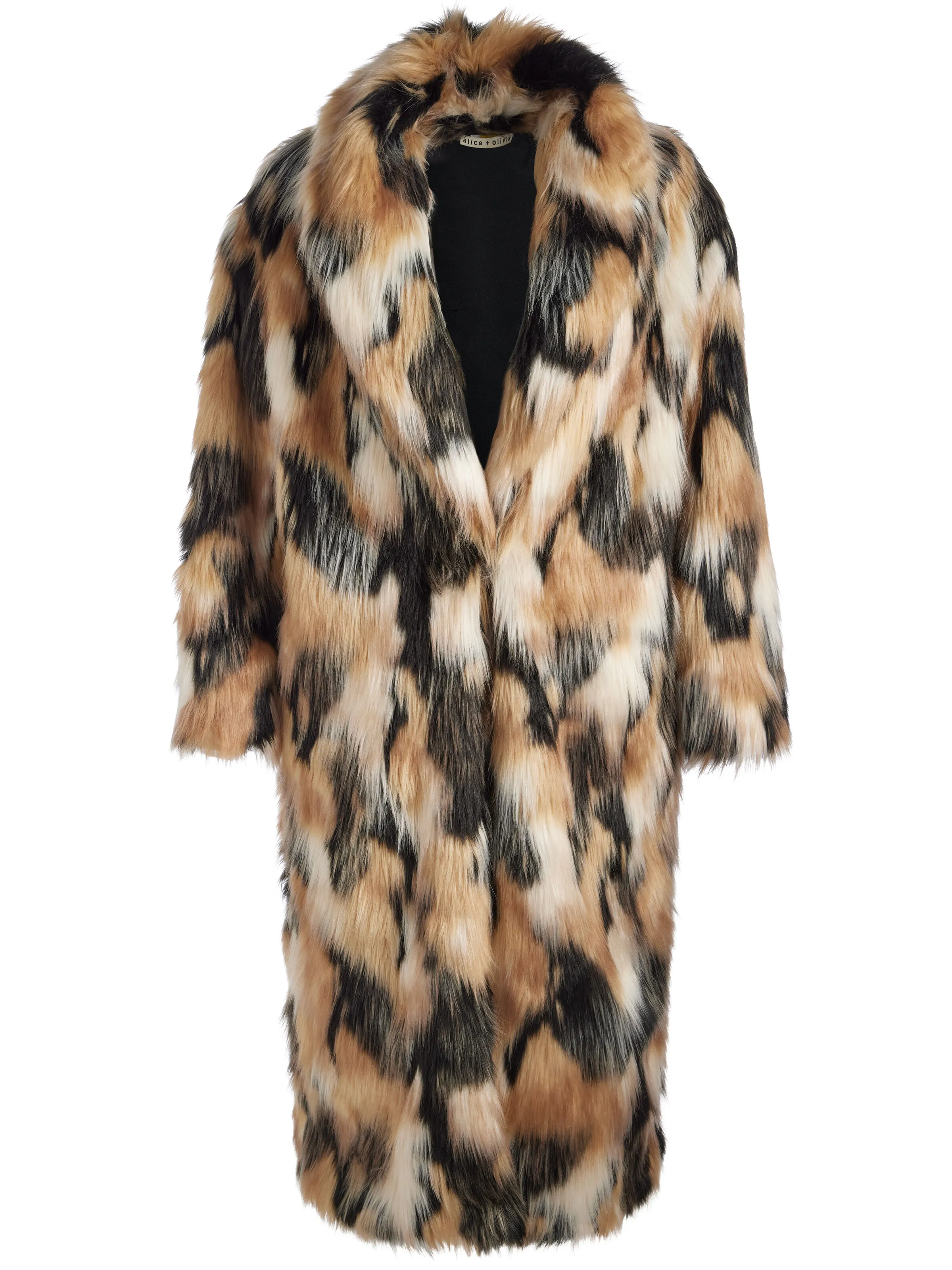 YETTA DROP SHOULDER FAUX FUR MAXI COAT