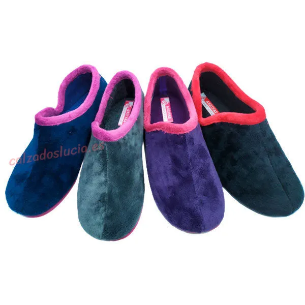 Zapatilla de casa terciopelo Andinas