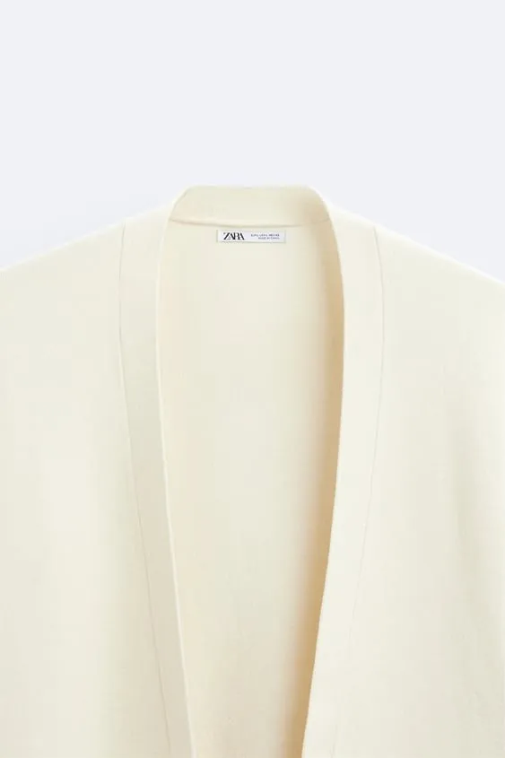 ZARA  |Plain Logo Cardigans